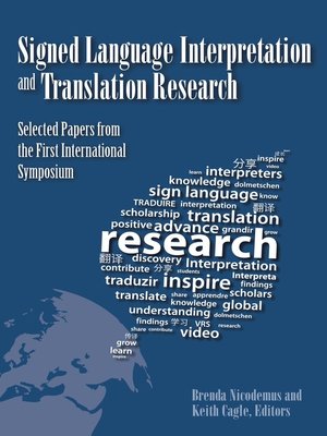 cover image of Signed Language Interpretation and Translation Research